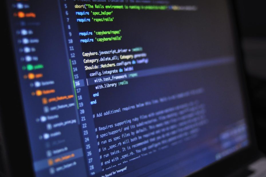 close up photo of programming of codes